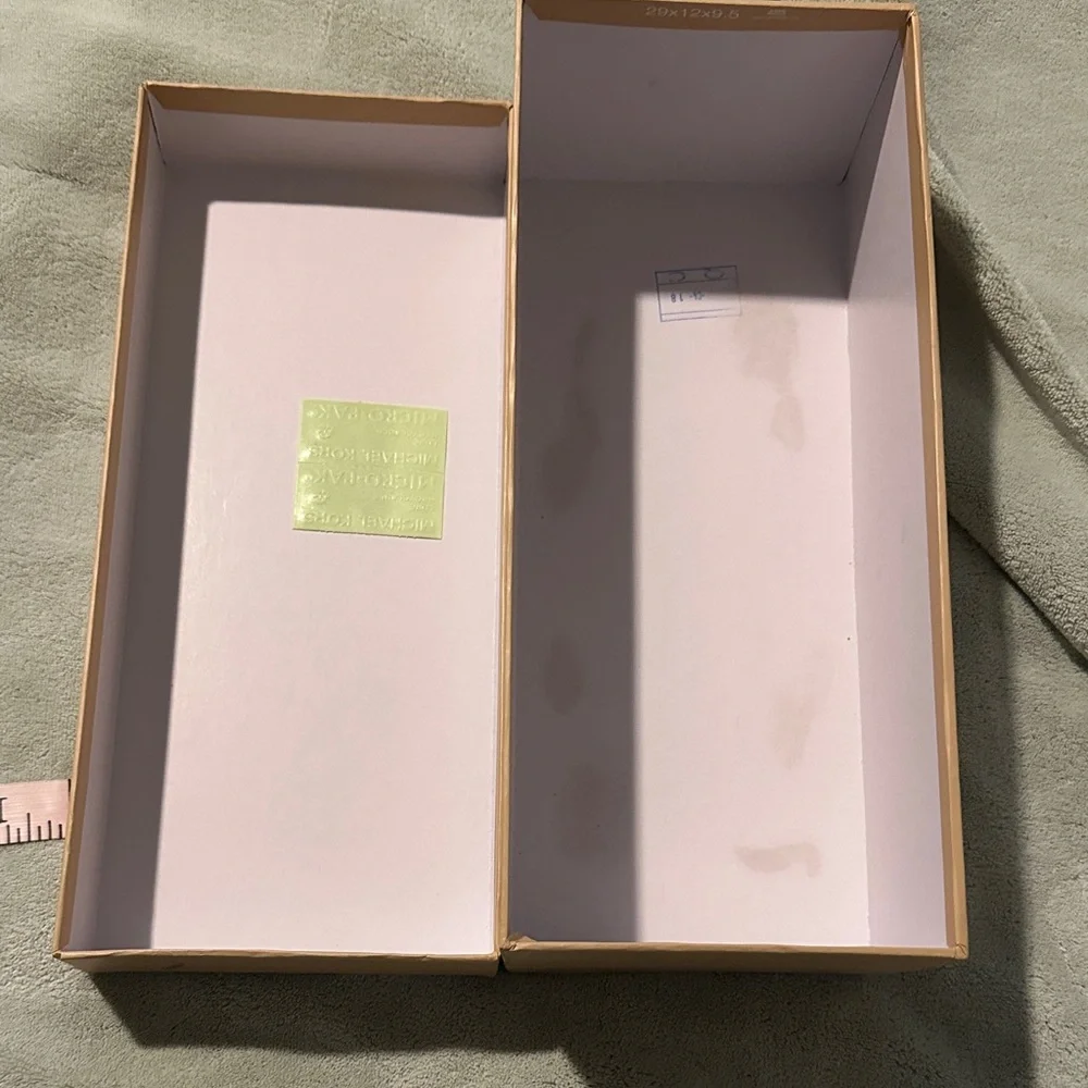 Empty Michael Kors Beige Shoe Box